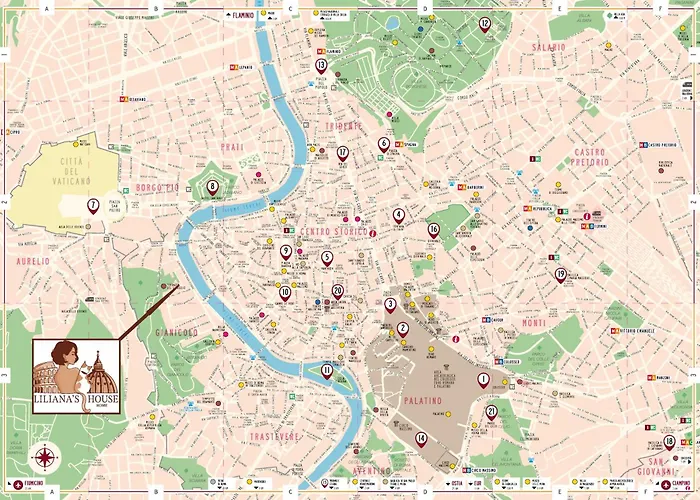 Trastevere Liliana House For 3, Pet & Family Daire Roma